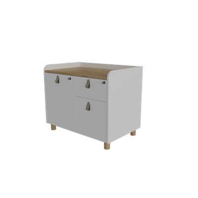 Aura İki Çekmeceli Etajer 80X50