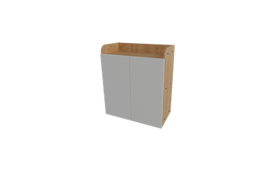 Aura İki Kapaklı Uzun Dolap