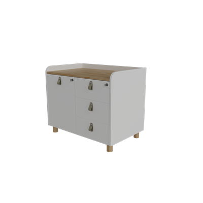 Aura Üç Çekmeceli Etajer