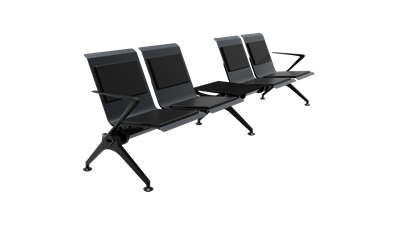 Ferrgio Dörtlü Kollu Ara Sehpalı Bekleme Koltuğu