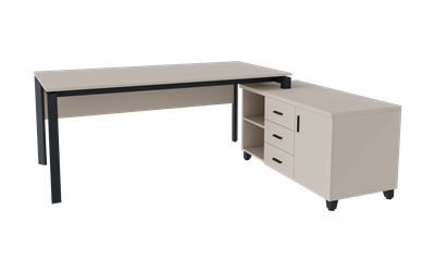 Ferro Sağ Konsollu Masa 160X90 cm