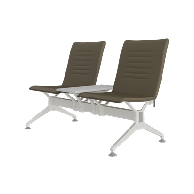 Hub İkili Kolsuz Orta Sehpalı Bekleme Koltuğu