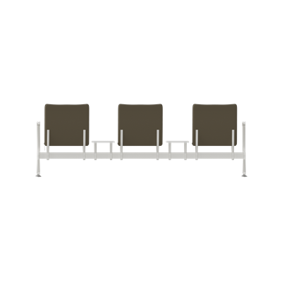 Hub Üçlü Kollu Orta Sehpalı Bekleme Koltuğu