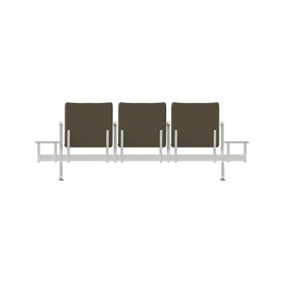 Hub Üçlü Kollu Yan Sehpalı Bekleme Koltuğu