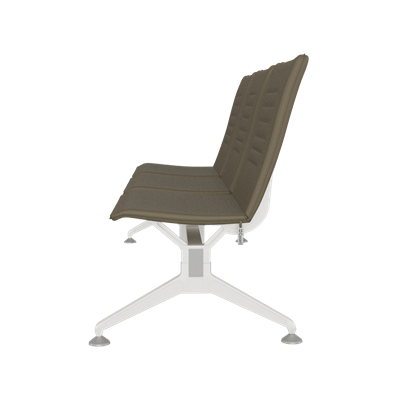 Hub Üçlü Kolsuz Bekleme Koltuğu