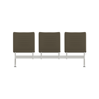 Hub Üçlü Kolsuz Bekleme Koltuğu