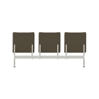 Hub Üçlü Kolsuz Bekleme Koltuğu