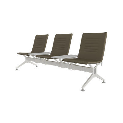 Hub Üçlü Kolsuz Orta Sehpalı Bekleme Koltuğu