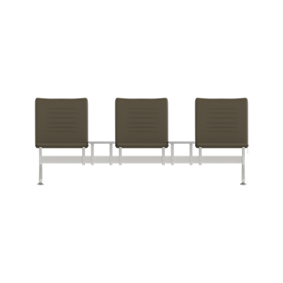 Hub Üçlü Kolsuz Orta Sehpalı Bekleme Koltuğu
