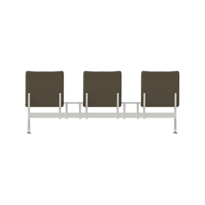 Hub Üçlü Kolsuz Orta Sehpalı Bekleme Koltuğu