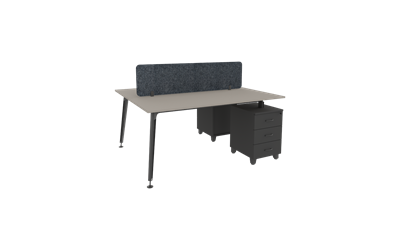 Lux İkili Kesonlu Workstation 140X138 cm