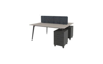 Lux İkili Kesonlu Workstation 160X138 cm