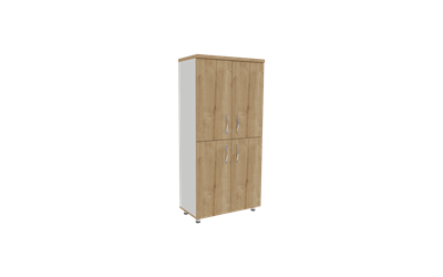 Mio Dört Bölmeli 4 Ayrı Melamin Kapaklı Dolap 75X38X155