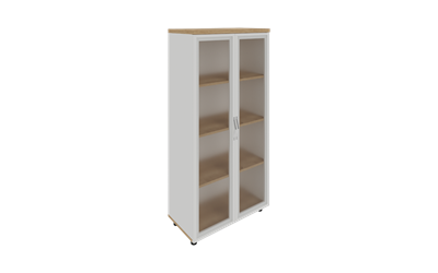 Mio Dört Bölmeli Cam Kapaklı Dolap 75X38X155