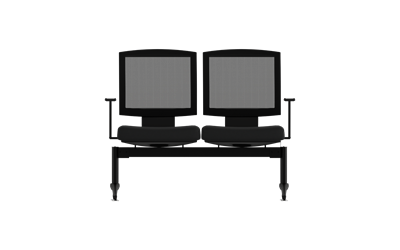 Moe İkili Kollu Mesh Sırtlı Bekleme Koltuğu