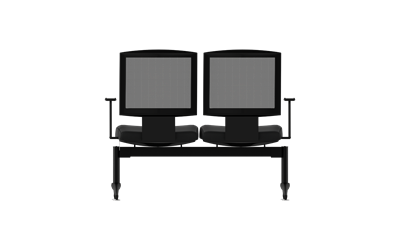 Moe İkili Kollu Mesh Sırtlı Bekleme Koltuğu