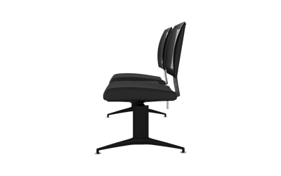 Moe İkili Orta Sehpalı Mesh Sırtlı Bekleme Koltuğu