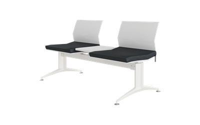 Monza İkili Kolsuz Orta Sehpalı Oturak Döşemeli Bekleme Koltuğu