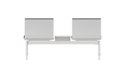Monza İkili Kolsuz Orta Sehpalı Tam Döşemeli Bekleme Koltuğu