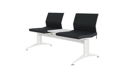 Monza İkili Kolsuz Orta Sehpalı Tam Döşemeli Bekleme Koltuğu