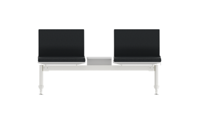 Monza İkili Kolsuz Orta Sehpalı Tam Döşemeli Bekleme Koltuğu