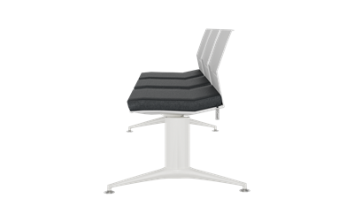 Monza Üçlü Kolsuz Oturak Döşemeli Bekleme Koltuğu