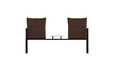 PRESTIGE Boyalı İkili Kollu Orta Sehpalı Terminal Bekleme