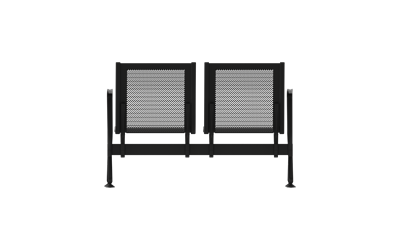 Steel İkili Kollu Bekleme Koltuğu