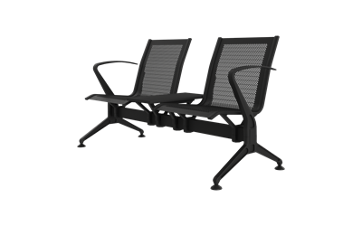 Steel İkili Kollu Orta Sehpalı Bekleme Koltuğu