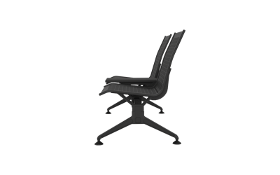 Steel İkili Kolsuz Orta Sehpalı Bekleme Koltuğu