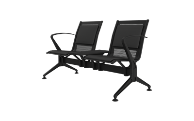 Steel Soft İkili Kollu Orta Sehpalı Bekleme Koltuğu