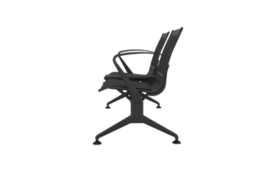 Steel Soft İkili Kollu Orta Sehpalı Bekleme Koltuğu