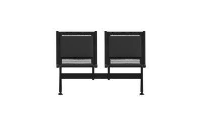 Steel Soft İkili Kolsuz Bekleme Koltuğu