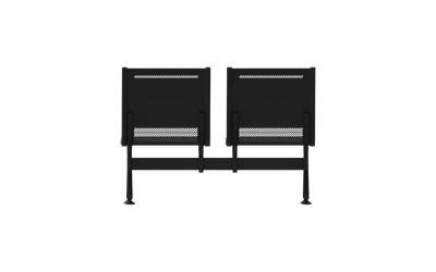 Steel Soft İkili Kolsuz Bekleme Koltuğu