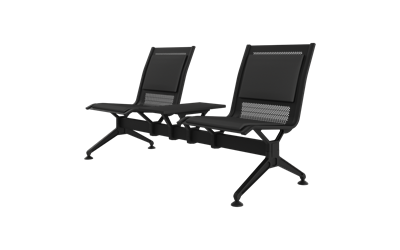 Steel Soft İkili Kolsuz Orta Sehpalı Bekleme Koltuğu