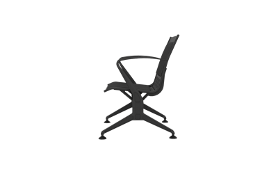 Steel Soft Tekli Kollu Bekleme Koltuğu