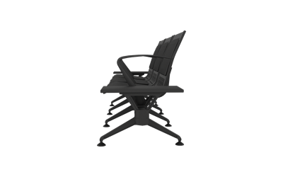 Steel Soft Üçlü Kollu Yan Sehpalı Bekleme Koltuğu