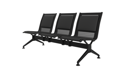 Steel Soft Üçlü Kolsuz Bekleme Koltuğu