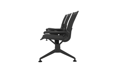 Steel Soft Üçlü Kolsuz Orta Sehpalı Bekleme Koltuğu