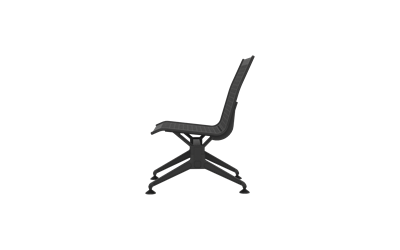 Steel Tekli Kolsuz Bekleme Koltuğu