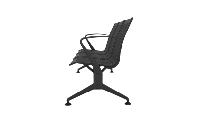 Steel Üçlü Kollu Bekleme Koltuğu