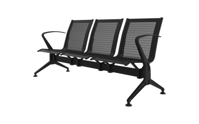 Steel Üçlü Kollu Bekleme Koltuğu