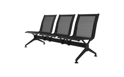 Steel Üçlü Kolsuz Bekleme Koltuğu
