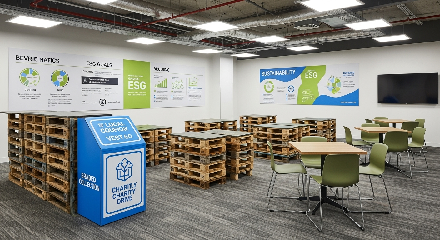 Sürdürülebilir corporate hub - yeşil tasarım