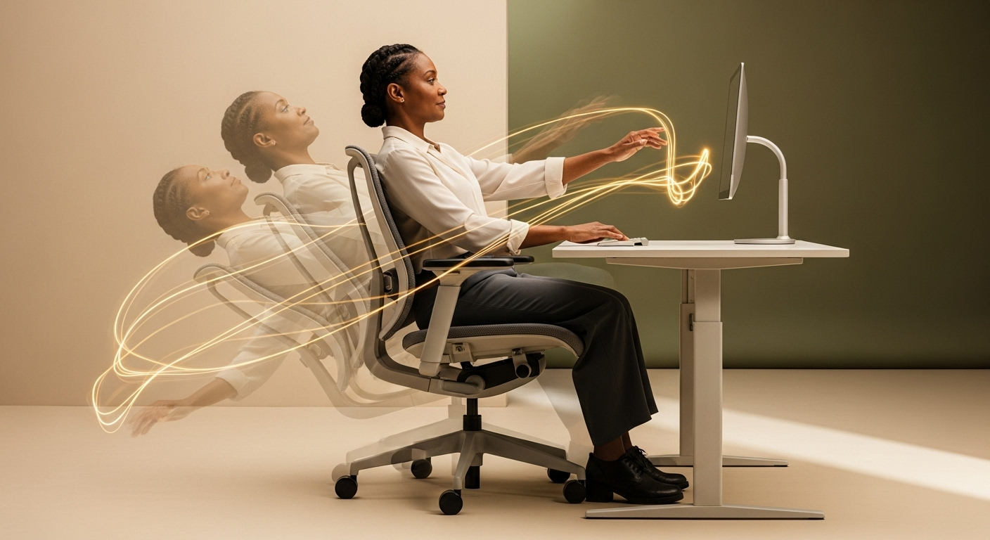 Akıllı ergonomik sandalye - dinamik postür desteği