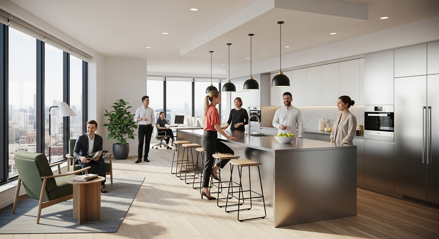 Merkezi Konumda Ofis Mutfağı