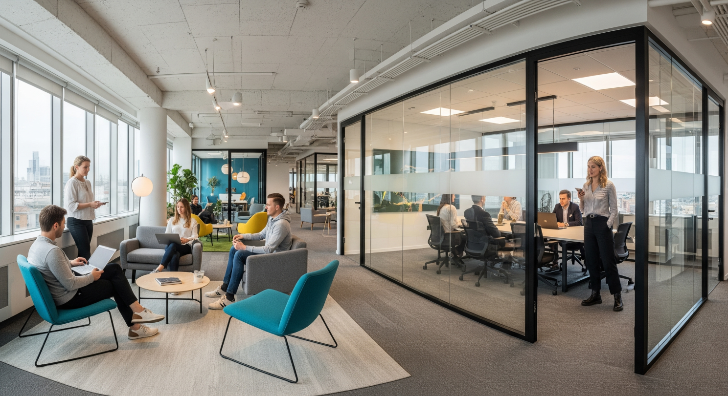 İş Ayakkabısı - Beyaz Sneaker ve Takım