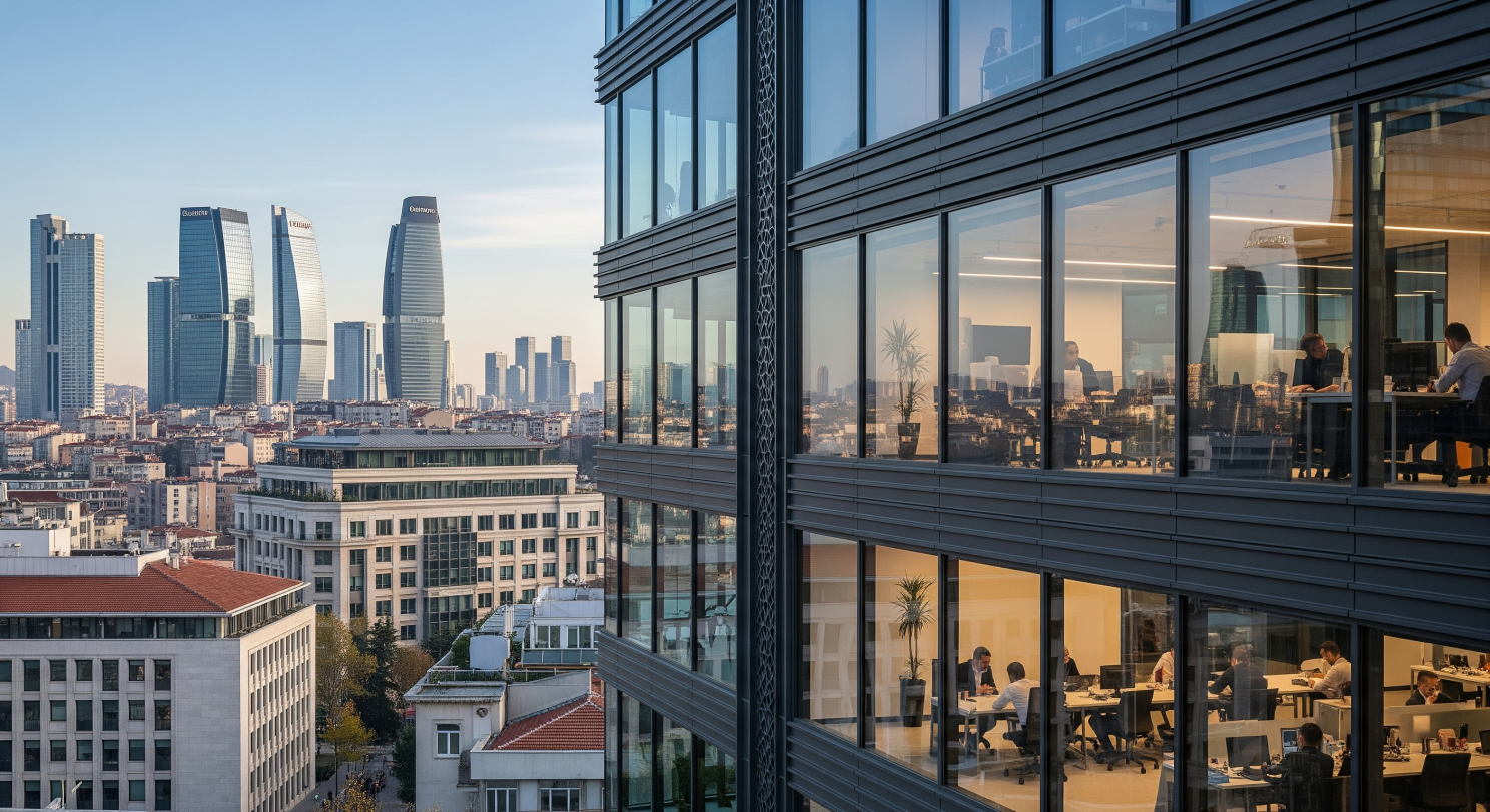 Stratejik hata sonucu terk edilmiş ofis metaforu