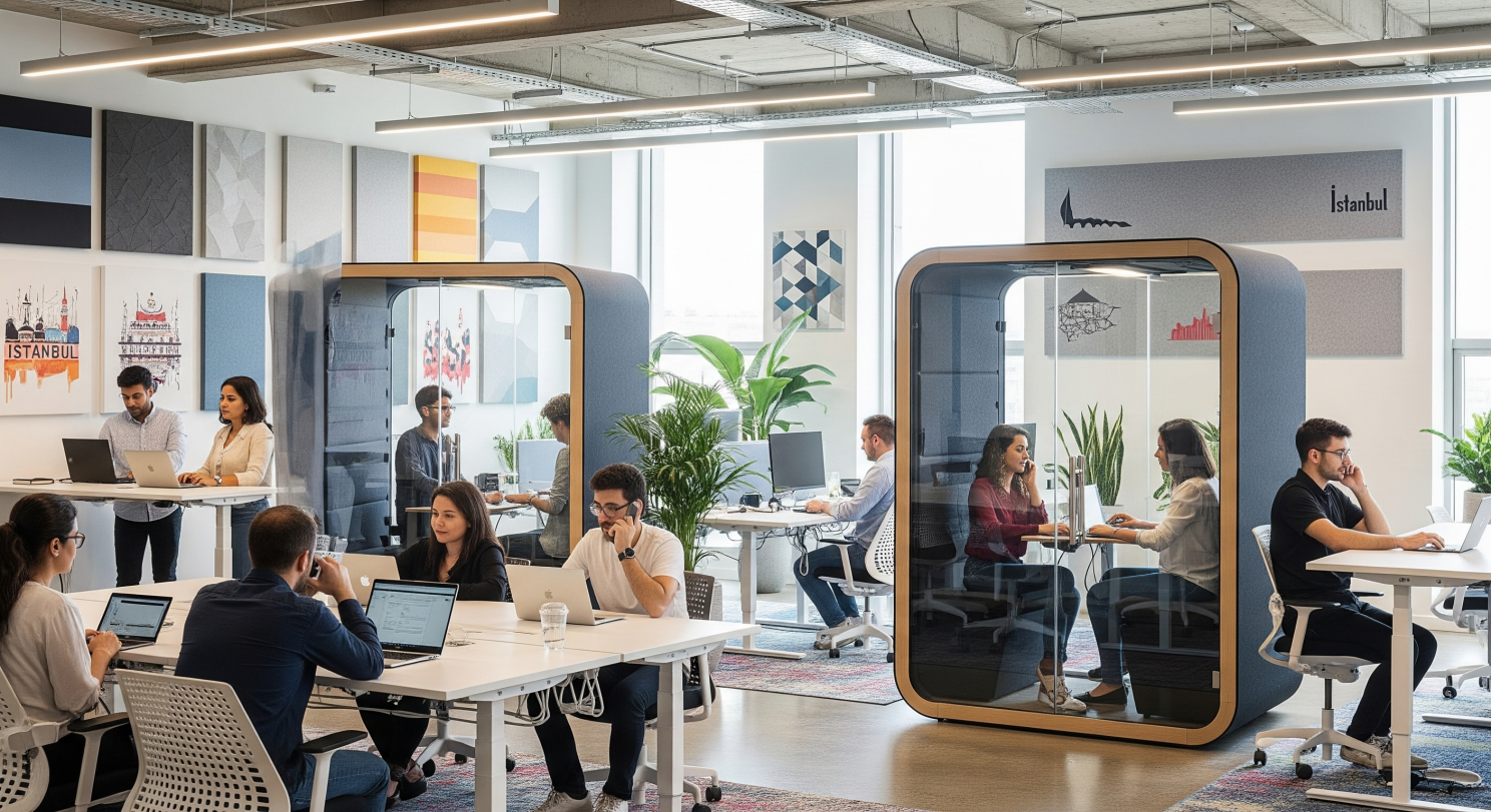 ABW ofis tasarımı ve farklı çalışma alanları