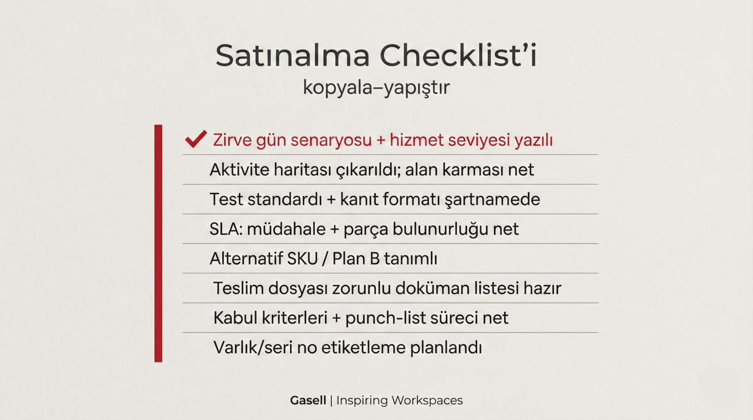 Mini TCO modeli ve ofis yatırım kalemleri